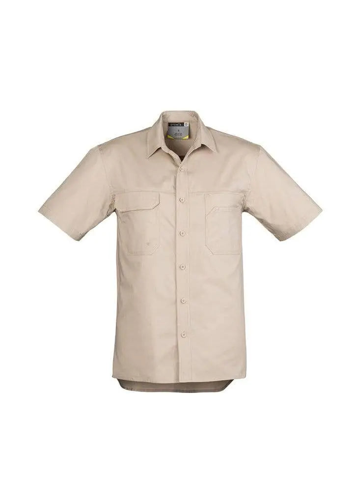 SYZMIK Men’s Lightweight Short Sleeve Tradie Shirt ZW120 Metro Workwear.